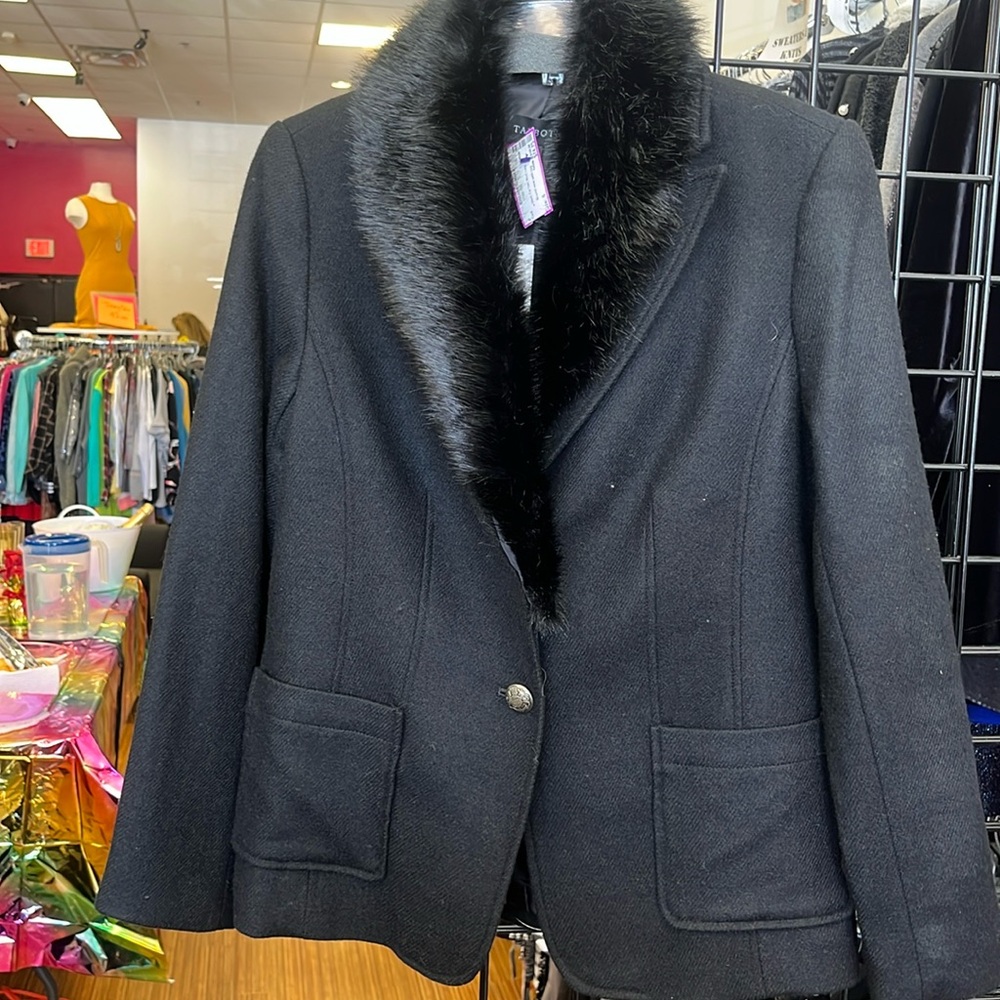 Fur-lined Talbots Blazer